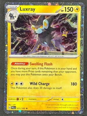 Pokémon Luxray Cosmos Holo 071/193 PAL Paldea Evolved NM - Image 1 of 2