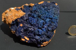 Azurite Copper Crystal Mineral Large Specimen, Blue Crystals on Matrix, - Picture 1 of 3