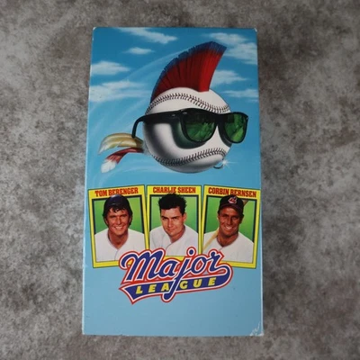 Major League VHS Tape 1989 Charlie Sheen, Tom Berenger Baseball Comedy - Image 1 of 4