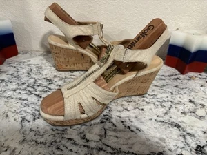 Lauren Blakwell Wedge Zipper Sandal Women’s Size 9 261055 Renee - Picture 1 of 22