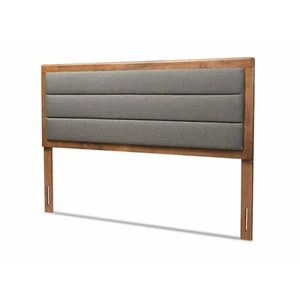 Baxton Studio Dexter Dark Gray and Brown Finished Wood Queen Size Headboard - Picture 1 of 9