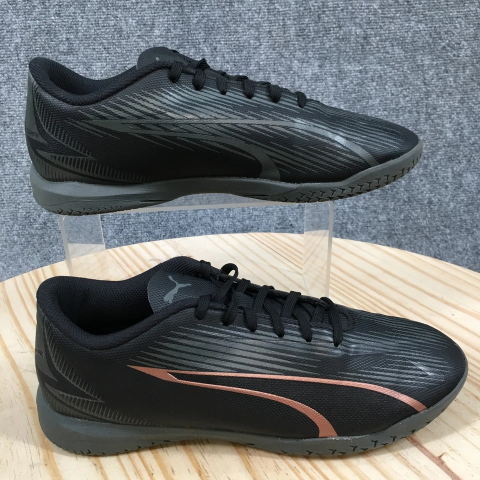 Puma Shoes Youth 6 Ultra Play IT Sneaker Black Lace Up Low Top Comfort 107780-02 - Image 1 of 4