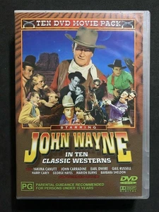 John Wayne in 10 Classic Westerns (4 Disc DVD Set) PAL (Aus) - Picture 1 of 4