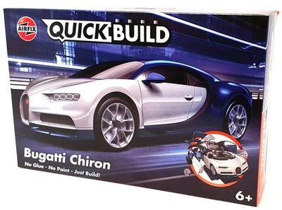 Airfix 19cm Long Quick Build Model Car Kit J6044 - Bugatti Chiron - Image 1 of 4