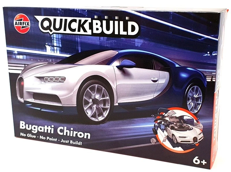 Airfix 19cm Long Quick Build Model Car Kit J6044 - Bugatti Chiron - Image 1 of 4