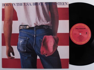BRUCE SPRINGSTEEN Born In The U.S.A. COLUMBIA LP VG+ with lyric sheet insert b - Bild 1 von 3