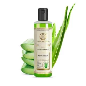 Khadi Natural Aloe Vera Hair Cleanser Healthy Longer Hair Growth Shampoo 210ML - Picture 1 of 6