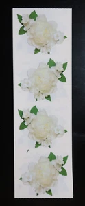 Vintage Mrs. Grossman's Aufkleber weiße Blumen Blumen Pfingstrose Frühling Pfingstrosen Hochzeit - Bild 1 von 3