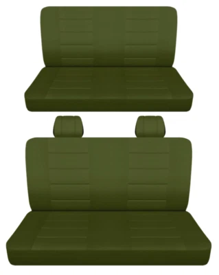 Передние и задние чехлы на автомобильные сиденья подходят для Chevy Impala 1970-1984 годов выпуска выберите цвета - Изображение 1 из 4