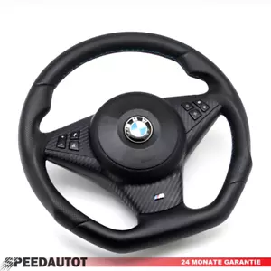 TAUSCH Abgeflacht Lederlenkrad für BMW 5 E60 E61 2n - Bild 1 von 5