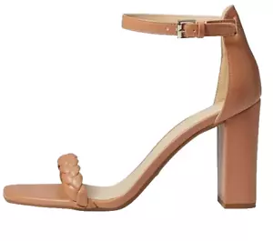 Nine West Women's Allha 3-M Sandal Heel Beige Size 7M - Picture 1 of 9