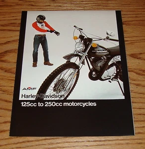 Harley Davidson 1976 original 125cc a 250cc plegable folleto de ventas 76 - Imagen 1 de 2