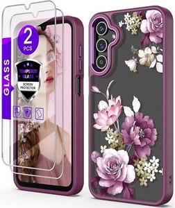 for Samsung A15 5G Case with Tempered Glass Screen Protector, Galaxy A15 5G - Zdjęcie 1 z 7