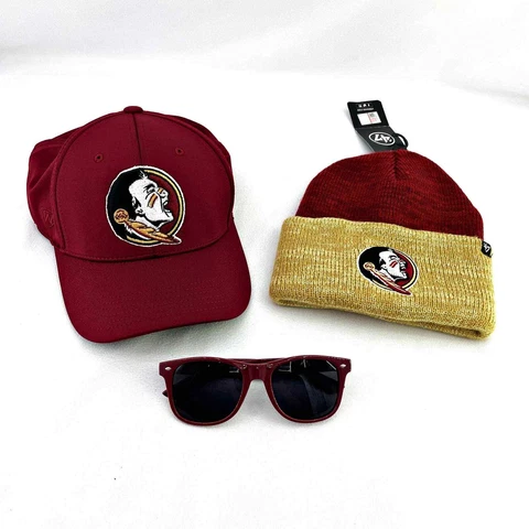 Florida State Seminoles Fan Package!  Sports Hat, Toboggan Hat, Sunglasses Cover