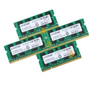 4pcs Crucial 4GB 2Rx8 PC2-5300S DDR2 667Mhz 200Pin RAM Memory Laptop SO-DIMM** - Picture 1 of 12