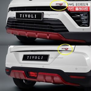 2pc PLUS R front & rear emblem for 2020 2021 2022 SsangYong Tivoli