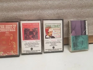 4 Christmas Cassette Tapes - Picture 1 of 9