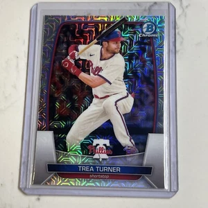 Trea Turner 2023 Bowman Chrome Mojo Refractor #10 Philadelphia Phillies - Picture 1 of 2