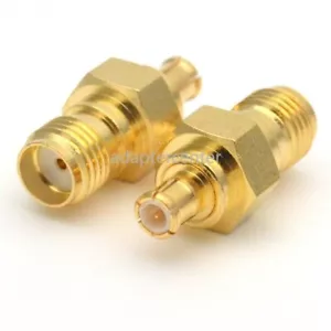 Conector adaptador coaxial MCX macho a SMA hembra - Imagen 1 de 5