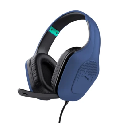 Trust GXT 415B Zirox Blu – Cuffie leggere con microfono per PC PS4 Xbox e Switch - Immagine 1 di 4