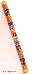 31"\80cm Rain Maker Shaker Stick Authentic Dot-Painted Handwork Artwork Kangaroo - Picture 1 of 1