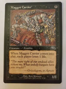 MTG Magic The Gathering Card Maggot Carrier Creature Zombie Black Planeshift  - Picture 1 of 2