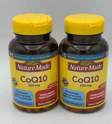 Nature Made CoQ10 200mg 80 Softgels, Pack of two Exp 01/28, 160 Softgels - Image 1 of 3