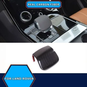 Carbon Fiber Car Gear Shift Knob Cover Trim For Discovery 5 Range Rover Velar - Picture 1 of 7