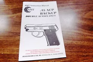 Factory AMT .45 ACP DAO Backup Pistol Owners Instruction Manual 1995-2001 - Picture 1 of 9