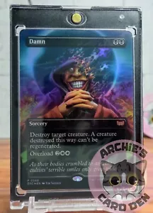 Magic The Gathering Maldito Arte Alternativo Lámina Sin Fronteras Promo CASI COMO NUEVO - Imagen 1 de 3