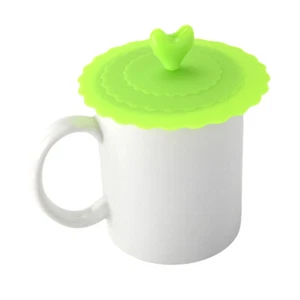 Silicone Drinking Lid Cup Lids Reusable Coffee Mug Lids Coffee Cup Cover - Picture 1 of 21