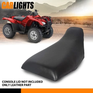 Black Seat Cover Fit For 2000-2006 Honda Rancher 350 Leather ATV Seat Cover - Picture 1 of 12