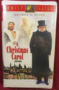 CHRISTMAS CAROL SCROOGE GEORGE C SCOTT 1984 VHS TAPE CHARLES DICKENS 100 MINS - Picture 1 of 2