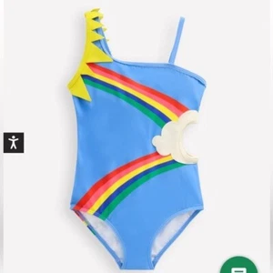 Mini Boden Girls Lettice Cut Out Swimsuit-Forget Me Not Blue Weather 3-4 or 5-6 - Picture 1 of 18