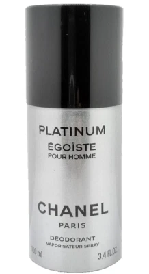香奈儿 Egoiste 男士白金除臭喷雾 3.4 盎司/100 毫升全新密封 — 第 1/4 张图片