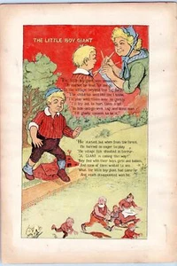 LITTLE BOY GIANT*DIRTY FACED BOY*1900*FRISBIE*BANDIT MOUSE TALES*LITHOGRAPH - Picture 1 of 2