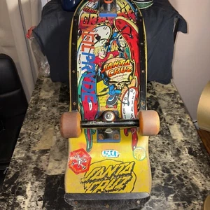 Vintage 1987 Santa Cruz Claus Grabke Melting Clocks Skateboard Skate komplett - Bild 1 von 13