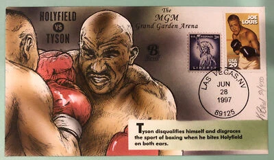 Bevil Tyson vs. Holyfield MGM Grand Garden Arena 1997 FDC w/COA Sc 1035, 2766 - Image 1 of 4