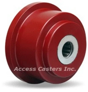 3HFL35W 3-1/2" Cast Iron Flanged Wheel, 500 lbs Capacity, Roller Bearings - Picture 1 of 1