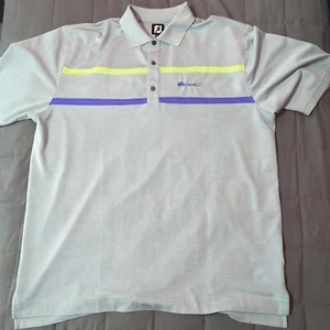 FootJoy Polo Shirt Mens 2XL Gray Detroit CC Golf Activewear PGA Tour - Picture 1 of 7