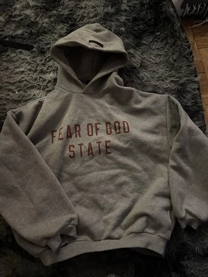 Essentials Fear Of God State Dark Heather Hoodie Size Large. Authentic! - Image 1 of 4