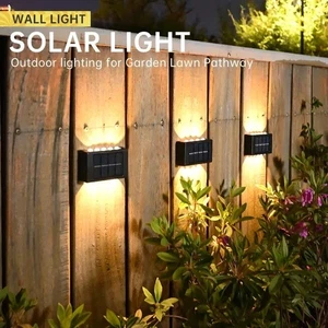 Lámpara LED Solar de Pared Exterior Impermeable Arriba Abajo para Jardín Patio Hogar Decoración - Imagen 1 de 12