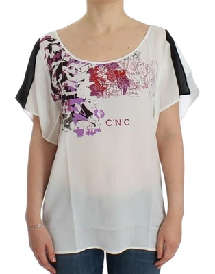 Costume National White motive print blouse - Imagen 1 de 4