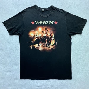 Camisa Weezer Summer Tour 2009 Doble Cara Gráfico Banda Negra Camiseta Talla Grande - Imagen 1 de 7