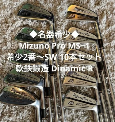 Mizuno Golf Pro MS-1 Iron Wedge 10pcs Set #2~9,PW,SW R-Flex Dynamic Steel Shaft - Image 1 of 4