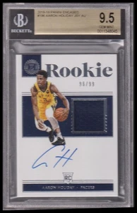 2018-19 Panini Encased #196 Aaron Holiday JSY AU BGS 9.5 - Picture 1 of 2