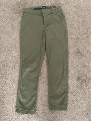 GAP Womens Size 8 Relaxed Girlfriend Green Chino Pants Great Cond - Image 1 of 3