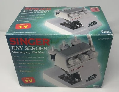 Singer Tiny Serger Overedging Machine TS380A With Pedal And Manual Works - Image 1 of 4