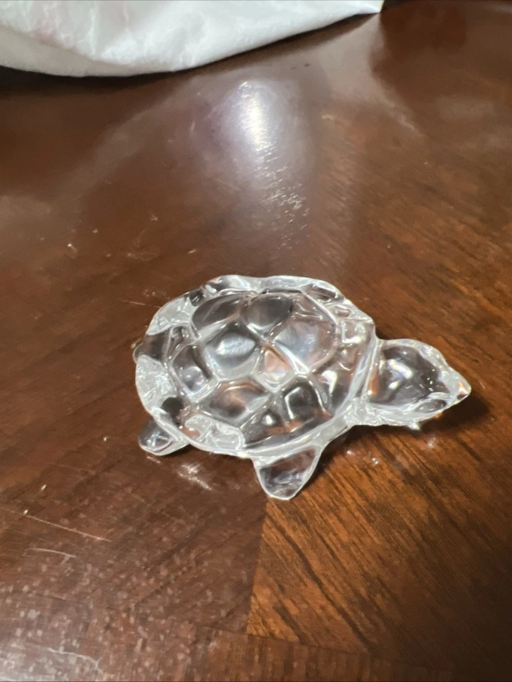Vtg. Princess House, Pets Clear 24% Lead Crystal Turtle - Image 1 of 4