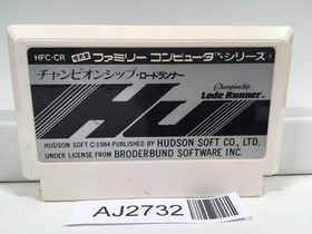 AJ2732 Championship Lode Runner Nintendo Famicom NES Japan